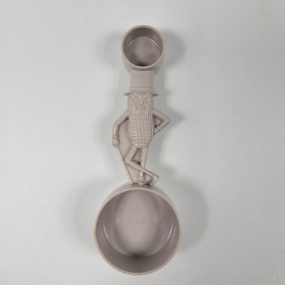 VTG Planters Mr Peanut Gray Measuring Scoop Spoon Tsp Tbsp Kitchenware 1950s