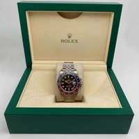Rolex GMT-Master II Steel 126710BLRO Pepsi Bezel Black Dial Automatic Mens Watch