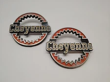 Chevy Cheyenne Truck 1976-1980 Quarter Panel Fender Emblems 330316 Z-1803 X 2