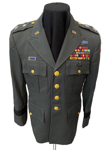 Vietnam War Era US Army Major General Uniform WWII Veteran Original Jacket