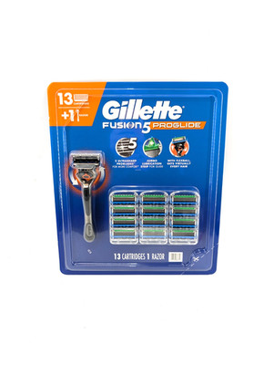 Gillette Fusion 5 ProGlide Men's Razor - Pack of 13 Cartridges and 1 Razor