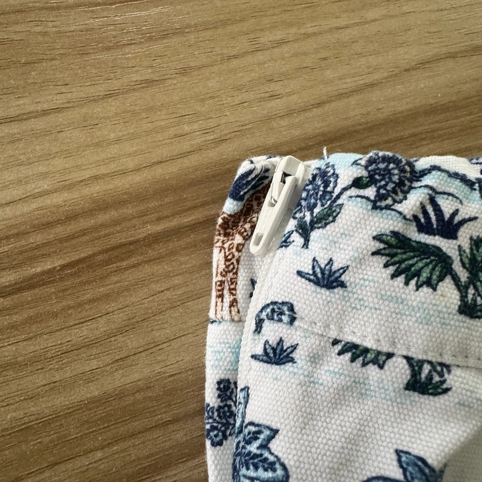 Janie and Jack Girls Shorts 6 Set of 2 100% Cotton Giraffe Jungle Floral Red - Image 4 of 4