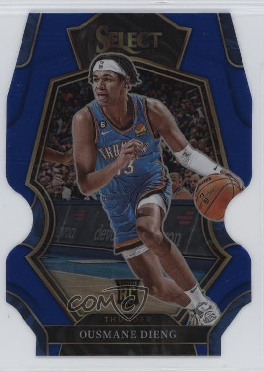 2022 Panini Select Premier Level Blue Prizm Die-Cut /249 Ousmane Dieng #190 4jk