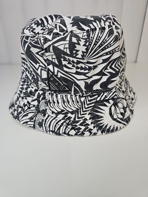 Termit Bucket Hat Black White Graphic Print Unisex Streetwear Summer Cap
