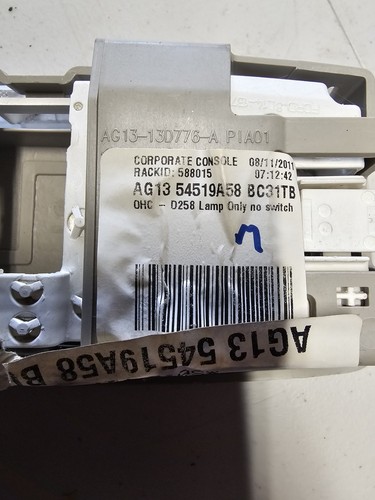 2010 2011 2012 Ford Taurus Front Overhead Dome Map Light - Foto 3 di 4