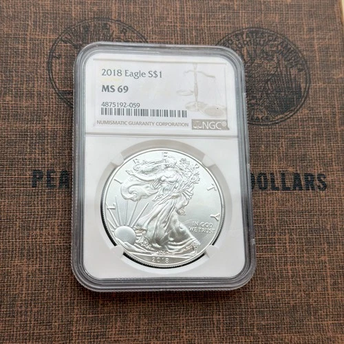 NGC 2018 MS69 American Silver Eagle 🇺🇸