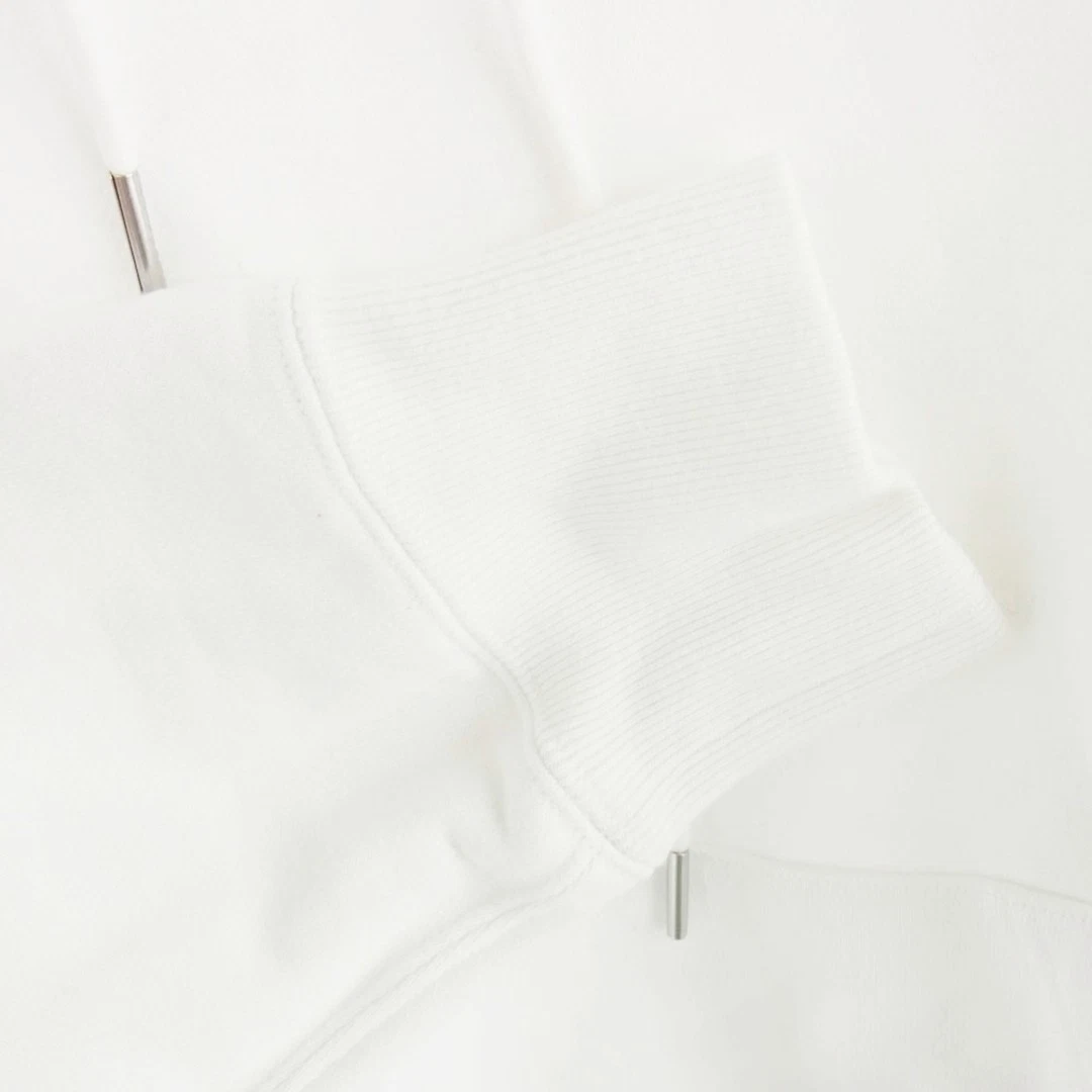 Felpa con cappuccio Sacai Sakai 2024 modello 24 0796S stampa bianca 1 usata LIFE 0