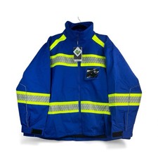 Kishigo EV Series Enhanced Visibility Waterproof Rain Jacket - B302 Blue Lg NWT