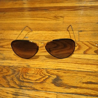 Ray-Ban RB 3025-J-M 9196/Bh Aviator Sunglasses Full Color Blue Gold, 58-14, 135