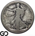 1916-D Walking Liberty Half Dollar, Better First Year Type Issue