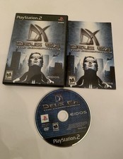 Mint Condition Deus Ex: The Conspiracy (PS2, 2002) Black Label Complete See Pics
