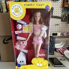 Barbie Build-A-Bear Workshop Cuddly Teddy Fashion Doll Set w/ Teddy Bear NIB
