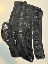 Fringe Trim Tassel 8 inch Wide 5 Yards Long for Clothes Accessories 8in Black