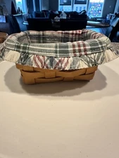 Longaberger Business Card Basket With Liner And Protector 1997-FREE SHIPPING