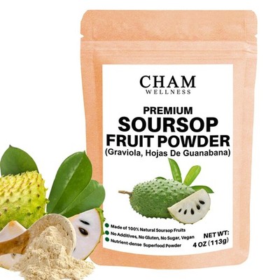 Soursop Fruit Powder - 4oz (113g) Pure Graviola Annona Muricata