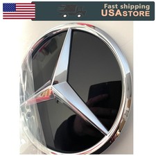 Fit For 2011-2018 Mercedes-benz W205 Chrome Front Bumper Emblem Mirror New Badge