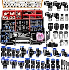 210 PCS Quick Connect Air Hose Fitting Assortment Kit  Fit 1/8,1/4,5/16,3/8,1/2