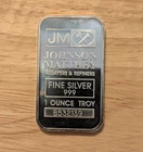 Johnson Matthey 1 Troy OZ .999 Fine Silver Bar