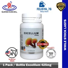 New Gano  Excel Excellium  90 Capsules Ganoderma Lucidum Lingzhi Reishi Express