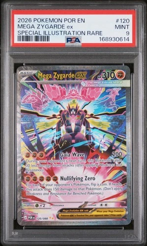 2026 POKEMON PERFECT ORDER SPECIAL ILLUSTRATION RARE #120 MEGA ZYGARDE EX PSA 9