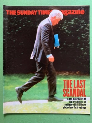 SUNDAY TIMES magazine 01-July-2001 BILL CLINTON Omar Sharif Steve Earle Amy Tan - Image 1 of 2