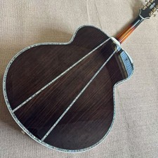 All solid high-quality acoustic guitars, ebon...