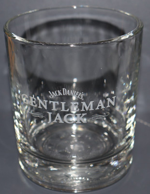 JACK DANIELS GENTLEMAN JACK GLAS TUMBLER WHISKEY GEPRÄGT 33/4'' (9,5 CM) 2 VERFÜGBAR