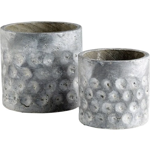 Cyan Design 11053 Potomac Pewter Gray Planter, Large - Picture 3 of 8