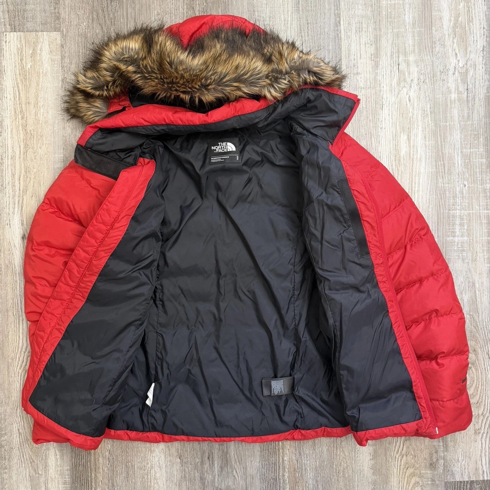 The North Face Women’s Gotham II 550 Down Red Jacket-size Small *like NEW* thumbnail 4