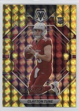 2023 Panini Mosaic Rookies Reactive Yellow Mosaic Prizm Clayton Tune #302 17md
