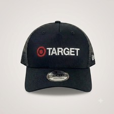Black Embroidered Target Logo Trucker Hat