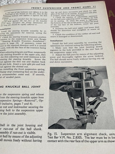 VINTAGE Bedford ca 1952 Vauxhall Model E Handbuch Set 6 Service Guide Books - Bild 11 von 17