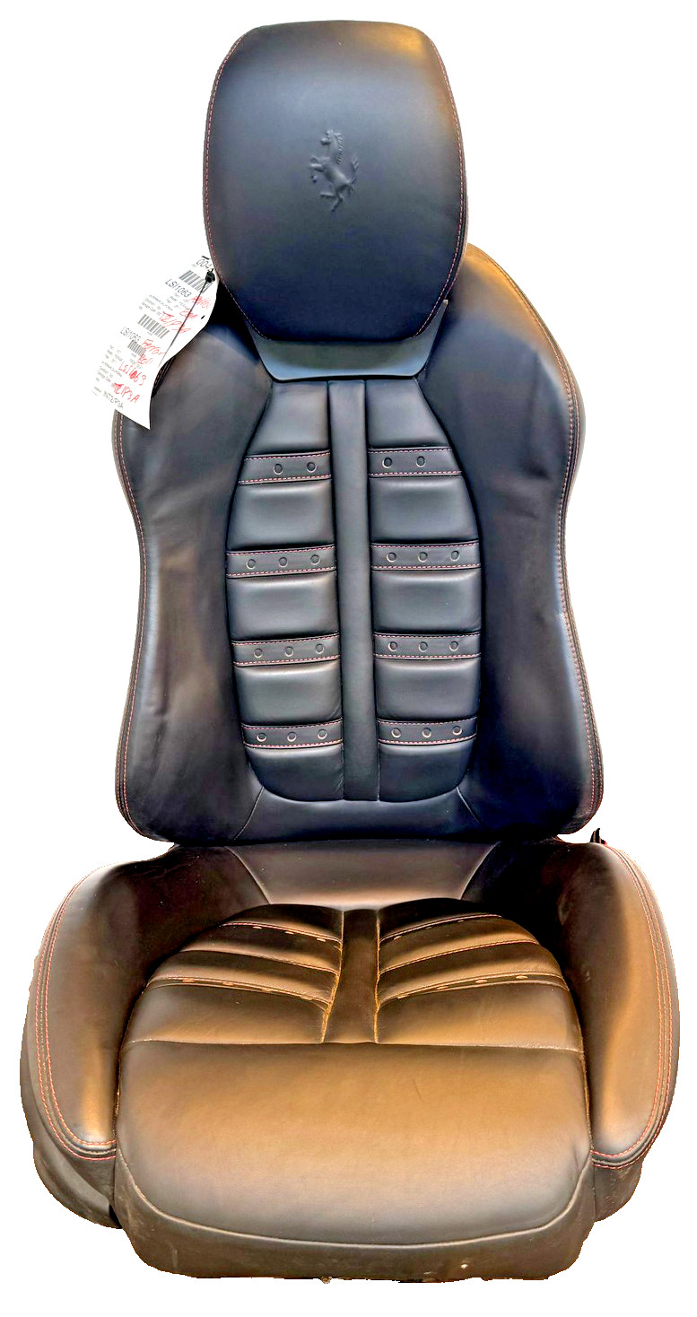 2009-2014 Ferrari California Passenger Seat Daytona Black Leather OEM w/o module
