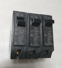 3 Pcs. - THQB1120 GE/ABB 20 Amp 120V Single Pole Bolt On Circuit Breaker  N£W