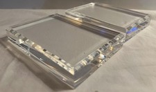 4x6 Acrylic Photo Frame - Frameless  Thick Picture Frame-2pk