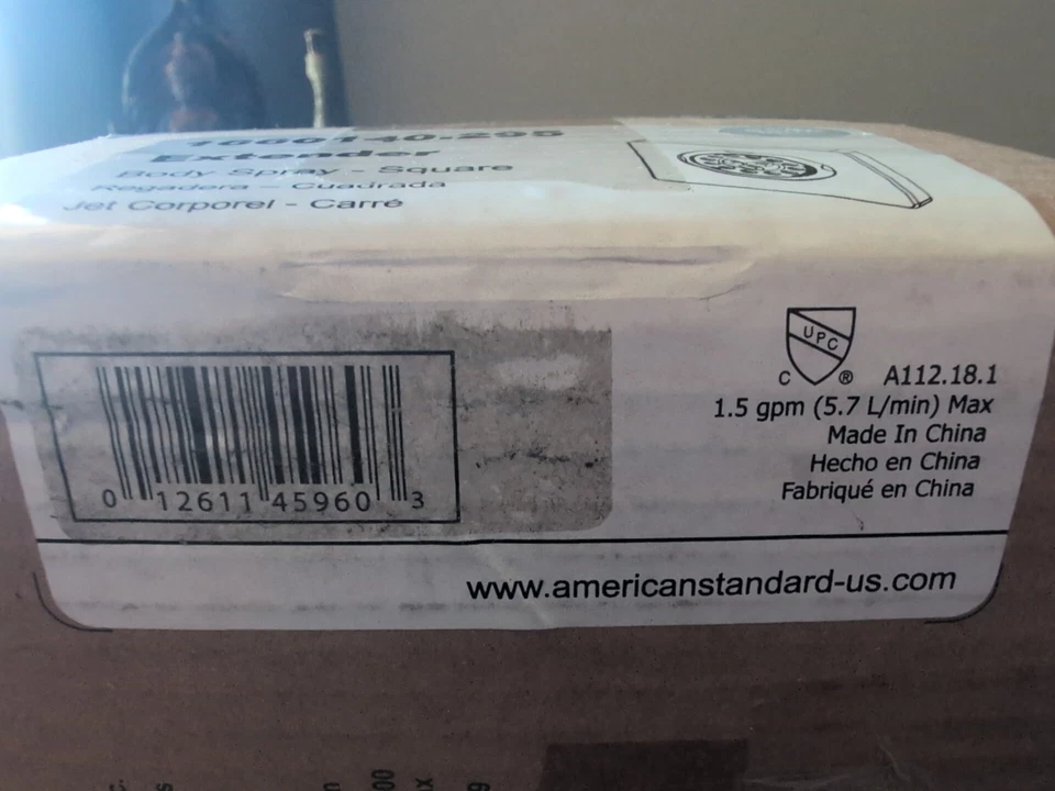 American Standard 1660140.295 Extender Body Spray Multi-Function Square Satin  - Image 3 of 4