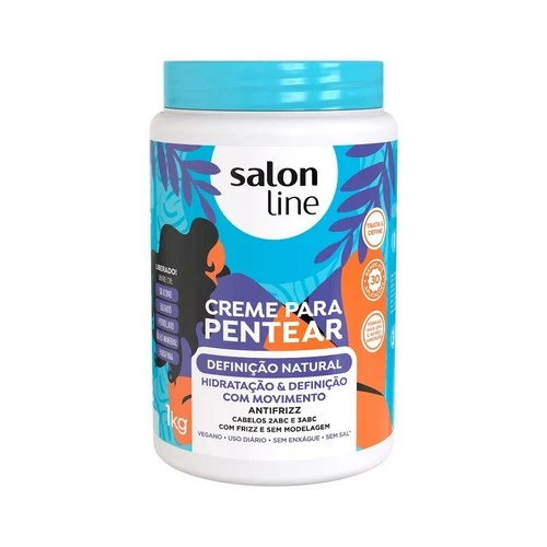 Salon Line - Creme para Pentear Definicao Natural 1Kg - Combing Cream 35.27Oz