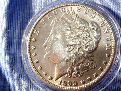 1899 O  Morgan Silver Dollar Uncirculated Super Gem Incredible Details AS54