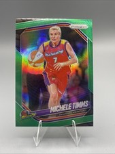 2025 Panini Prizm WNBA #133 Michele Timms Green Prizms