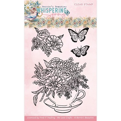 Find It Trading Berries Beauties Clear Stamps-Tea Whispering Spring 5A0021GT-1G4