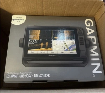 Garmin ECHOMAP UHD 93sv w/ GT54UHD-TM Transducer – New Open Box – 9” Touch - Image 1 of 4