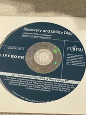 Fujitsu Lifebook Recovery  Utility Disc Win XP Professional P8010 Notebook - CD