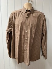 Tasso Elba Long Sleeve Check Men  s Button Up Shirt Size XL