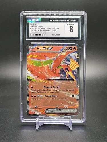 Ho-oh ex Pokemon 007/034 Charizard & Ho-oh ex Deck Holo CGC 8