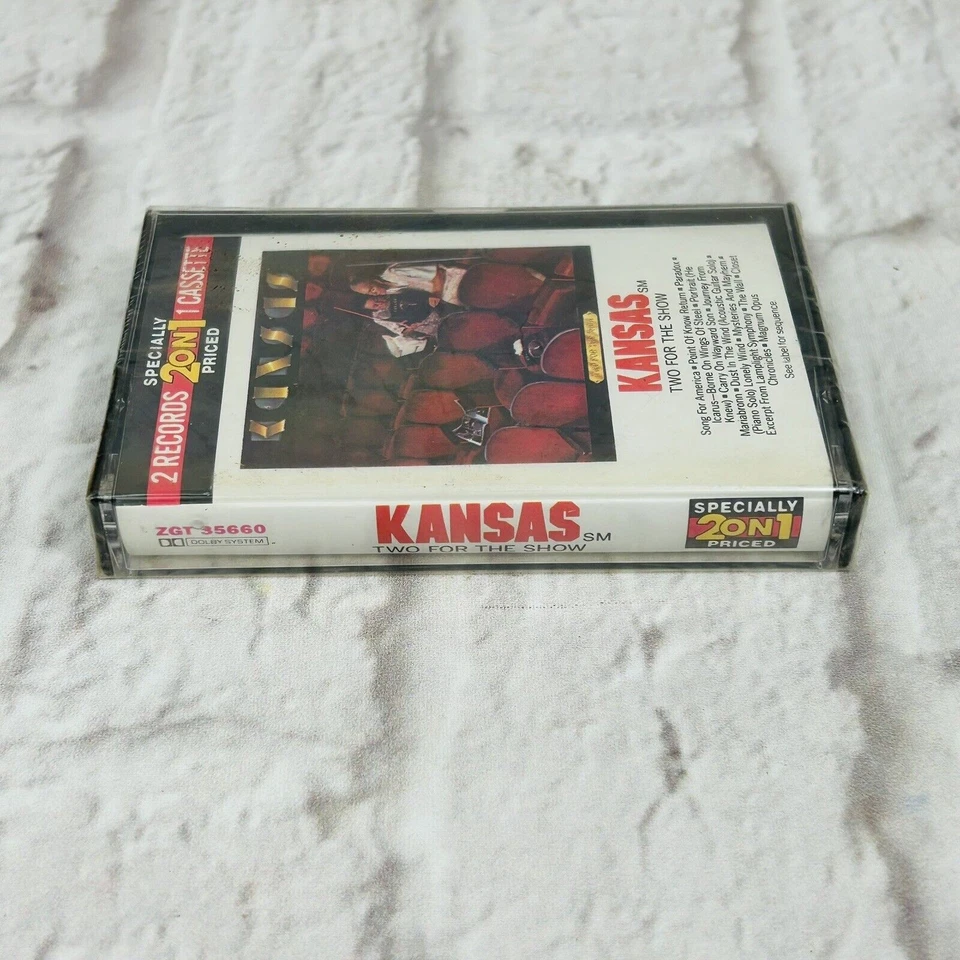 Two for the Show Kansas Cassette 1989 Kirshner Records 2 On 1 - Image 2 of 4