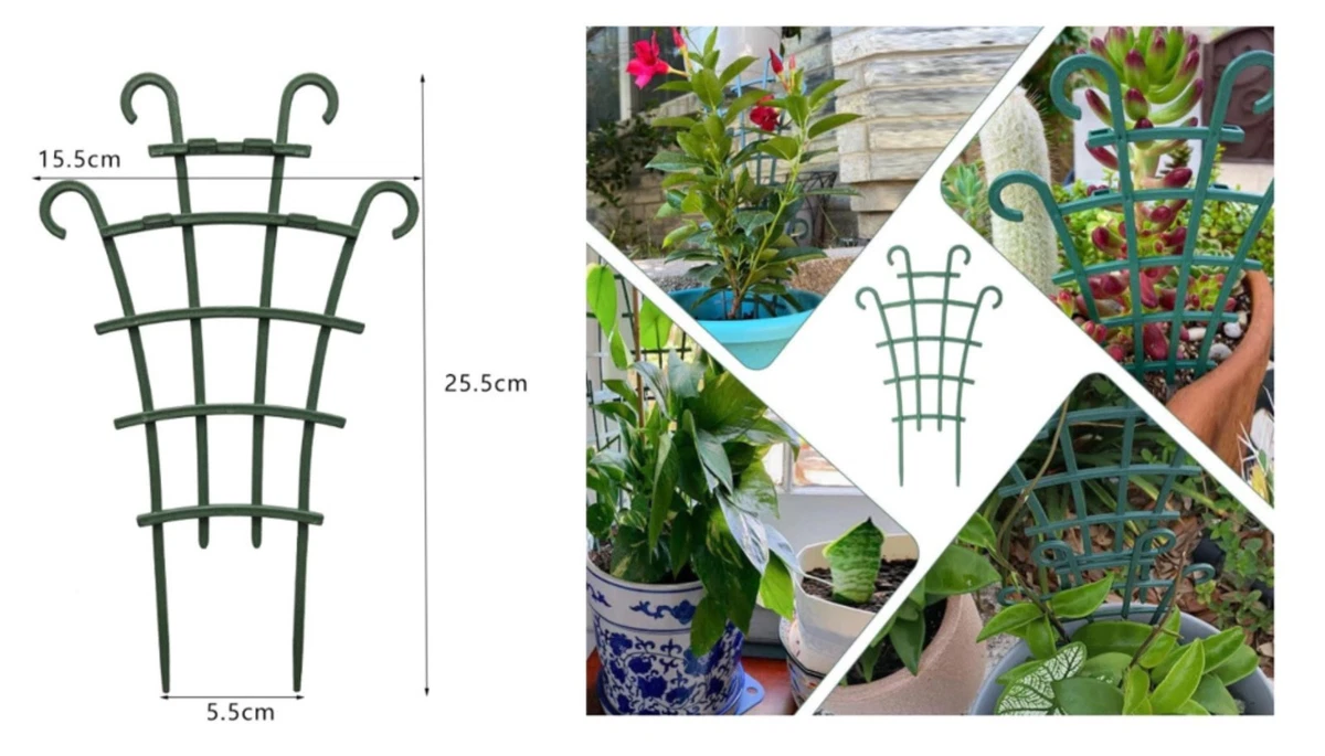 4 Supporti Rotondi Per Vasi In Plastica – Rete Di Drenaggio Da 20 Cm – Per Interni Ed Esterni, Bonsai, Giardinaggio