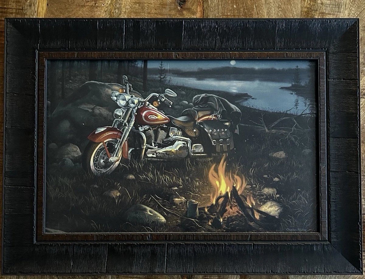 Motorcycle Picture Frame In other Harley-Davidson Collectibles for