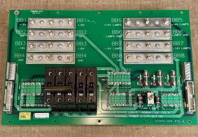 Solid State Logic SSL 9000J Channel Power Distribution Card. 9000 J K. 6089411XA
