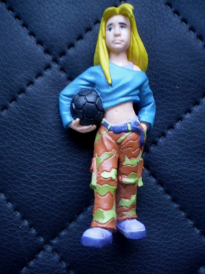 Bullyland Bully - Die wilden Kerle Figur Müller / Vanessa ??? + Fußball 8x4x3 cm
