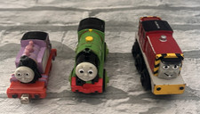 Thomas the Along Diecast Magnetic Metal Train Lot of 3 Percy rosy salty
